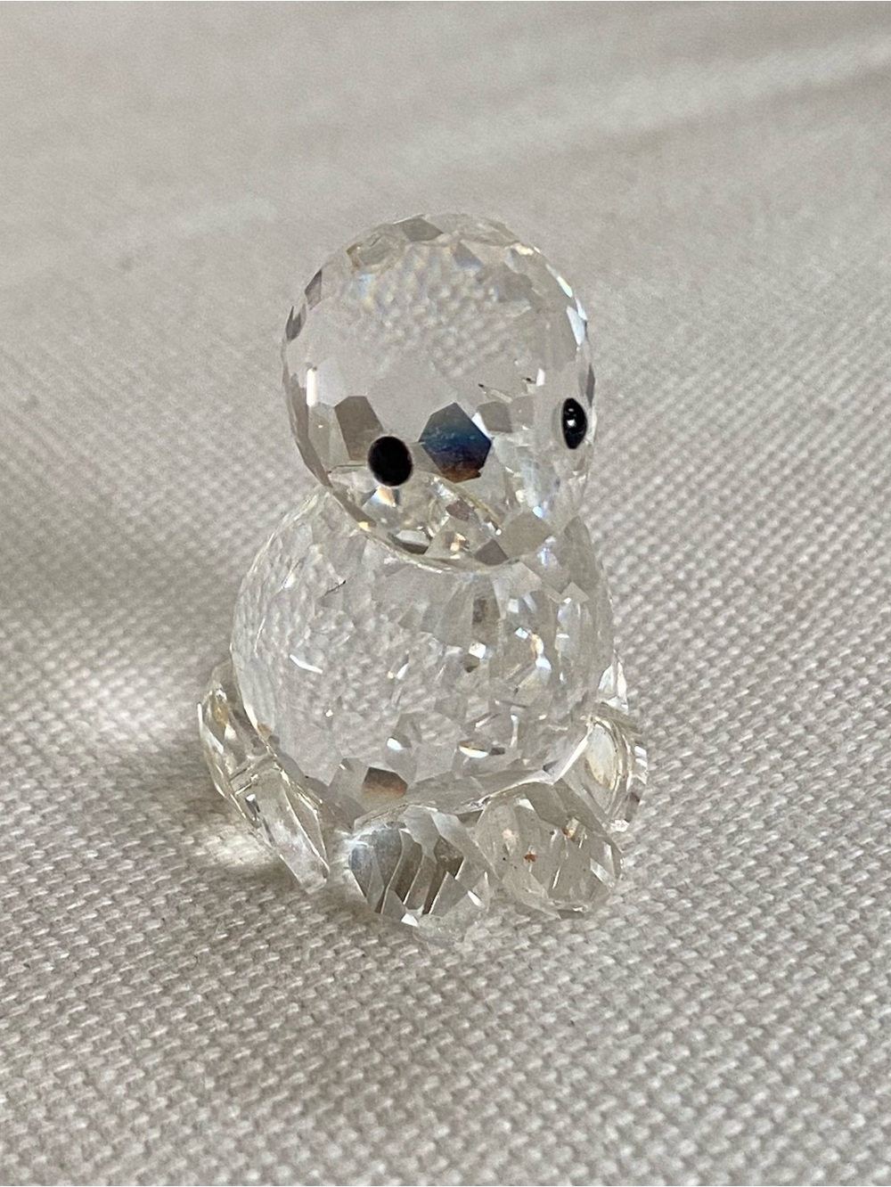 Swarovski Clear Crystal Animal Figurine Unknown - missing ears?